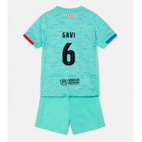 Camisa de time de futebol Barcelona Paez Gavi #6 Replicas 3º Equipamento Infantil 2023-24 Manga Curta (+ Calças curtas)